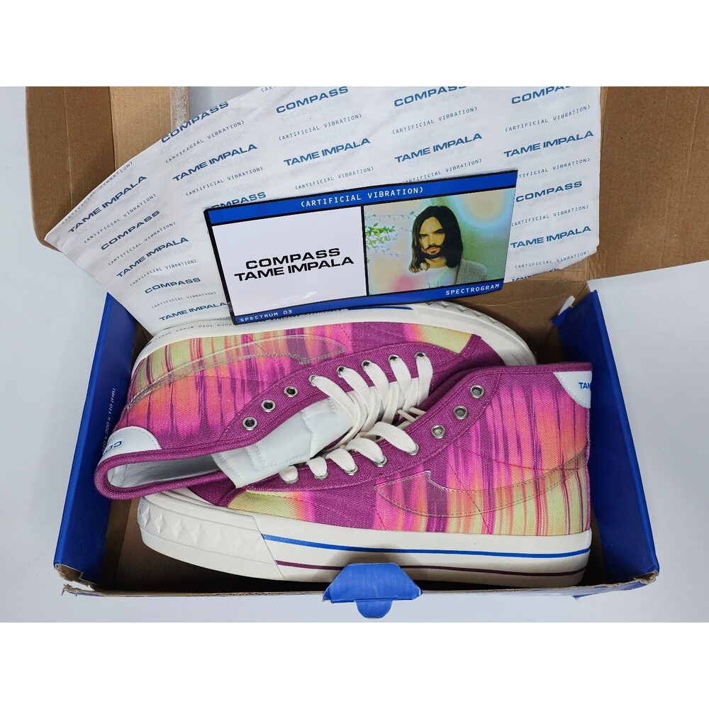 Tame Impala x Compass Shoes Sneakers Sz Men's 10.5 Spectrum 3 Lost in Yesterday